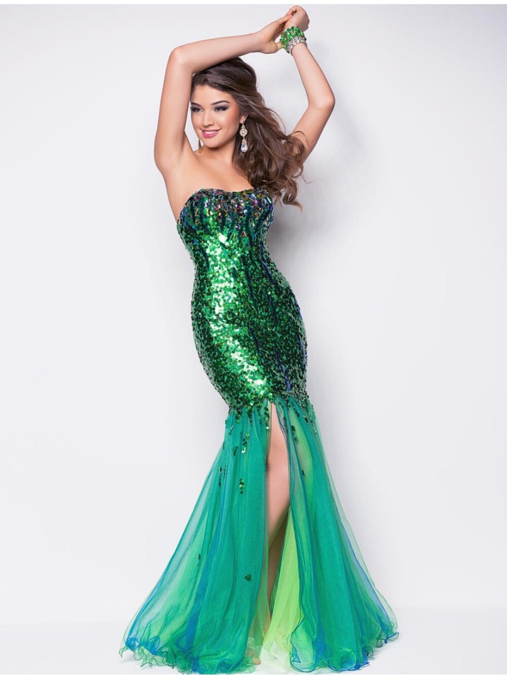 Blush Prom 9541 Size 8 Green Prom Dress
